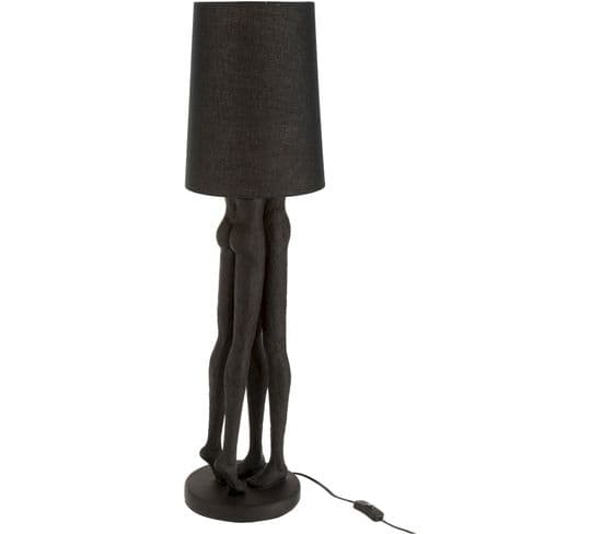 Lampe Noir Résine 21x21x89,5cm
