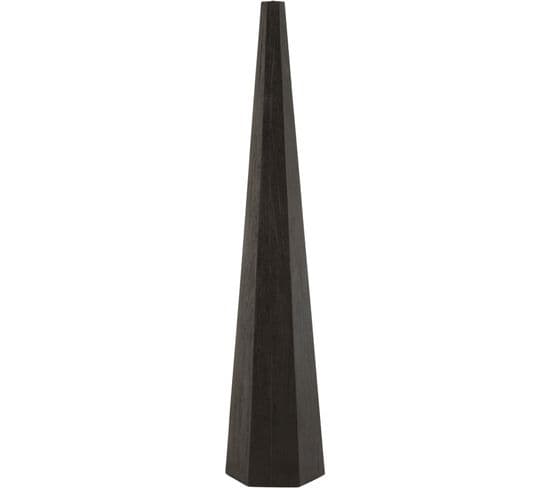 Pied De Lampadaire Noir Bois 30x30x141cm