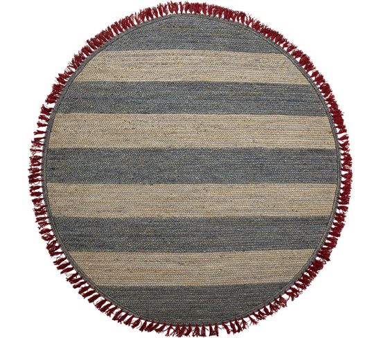 Tapis Jute Gris 200x200cm