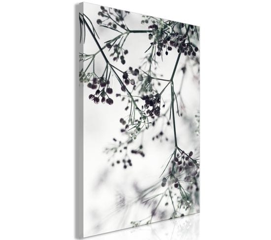 Tableau Blooming Twigs (1 Partie) Vertical 80 X 120 Cm Blanc