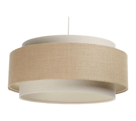 Suspension Extérieur Beige, Intérieur Crème