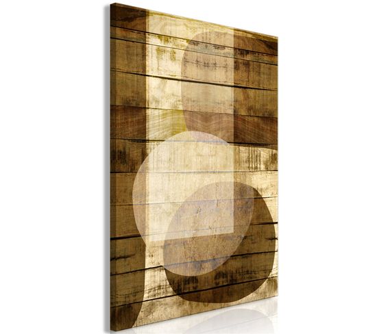 Tableau Golden Chocolate Vertical 60 X 90 Cm Marron