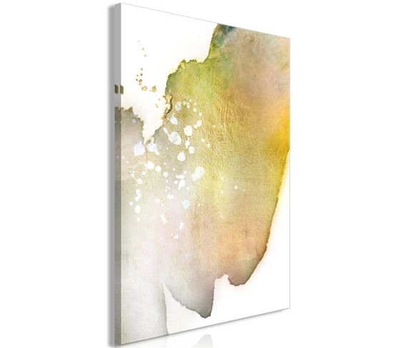 Tableau Golden Touch Vertical 40 X 60 Cm Blanc