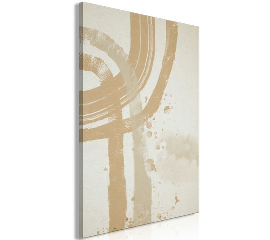 Tableau Beige Minimalism Vertical 80 X 120 Cm Beige