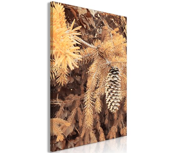 Tableau Golden Cone Vertical 80 X 120 Cm Marron