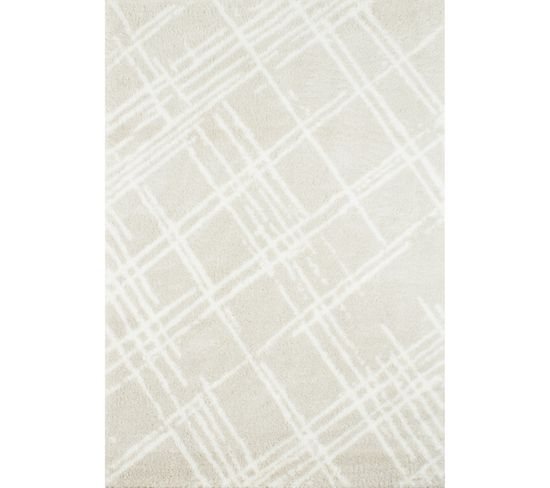 Tapis Tissé Intérieur Oslo Graphique 67 X 180 Cm Beige