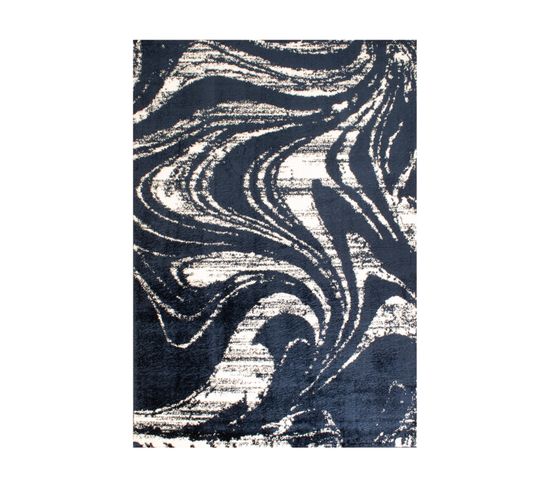 Tapis Tissé Intérieur Oslo Abstrait 67 X 180 Cm Noir