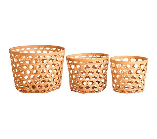 Panier Boho Chic En Bambou Naturel Pour Déco