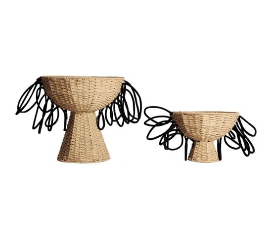 Panier Boho Chic En Fibra Naturelle