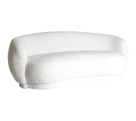 Sofa Élégant Wilthen Style Art Déco Blanc
