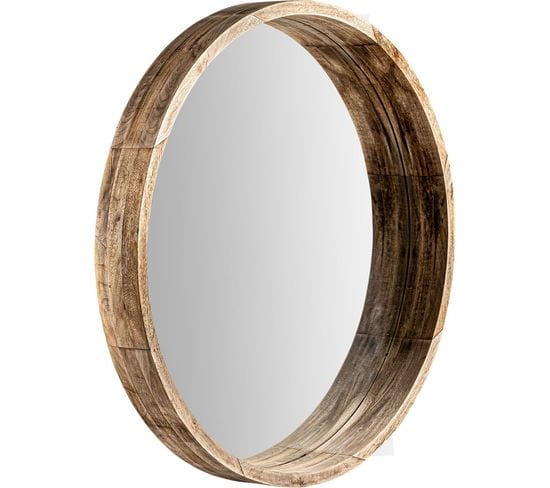 Miroir Colonial Élégant En Bois De Mango