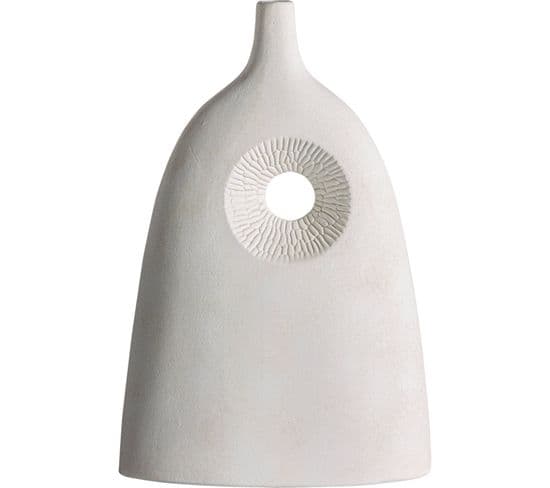 Vase Leghe Blanc Style Art Déco En Céramique