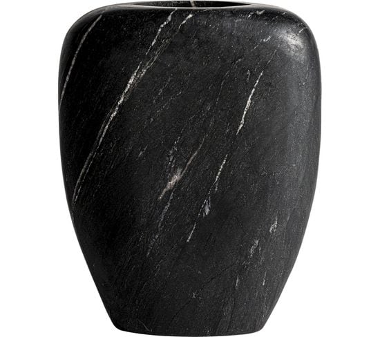 Vase Levi Contemporain En Marbre Noir