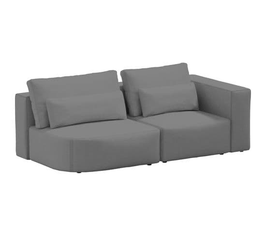 Canapé Modulable Riposo Gris 85 Confort Et Style