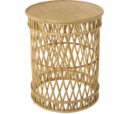 Table D'appoint Bambou Design Épuré Et Fonctionnel