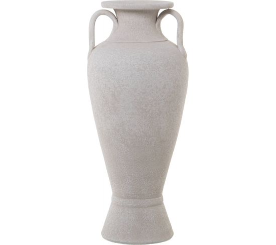 Vase Céramique Blanc Effet Sable Élégance Discrète