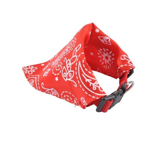 Collier Bandana Reglable Pour Chien Rouge