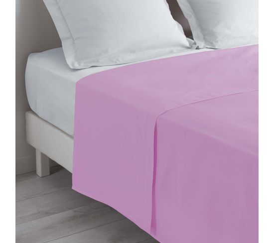 Drap Plat 180 X 290 Cm Rose Dragée