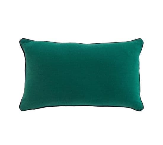 Coussin Dehoussable 30 X 50 Cm Lanette Emeraude