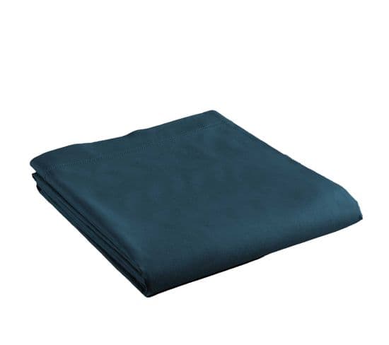 Drap Plat Coton 180 X 290 Cm Emotion Bleu