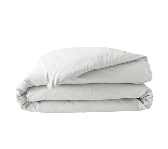 Housse De Couette 240 X 260 Cm Percale De Coton Blanc