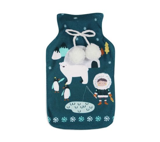 Bouillotte + Housse Polaire 21 X 34 Cm Petit Ourson