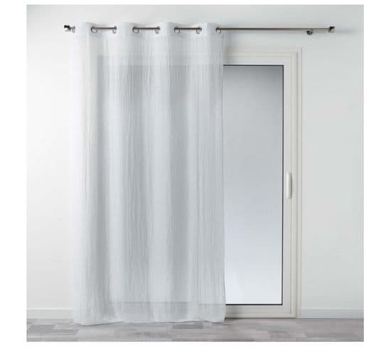 Panneau Voilage Polycoton 140 X 240 Cm Mitsy Blanc