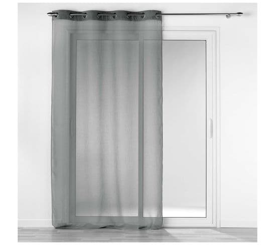 Rideau Voile Sable 140 X 240 Cm Cottele Anthracite