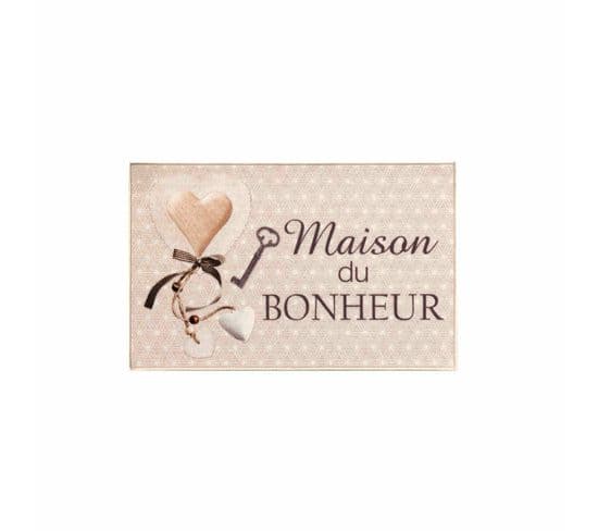 Tapis Multi-usage 50 X 80 Cm Maison Du Bonheur Happiness