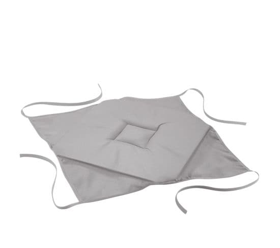 Coussin Galette De Chaise 40 X 40 Cm Essentielle Gris