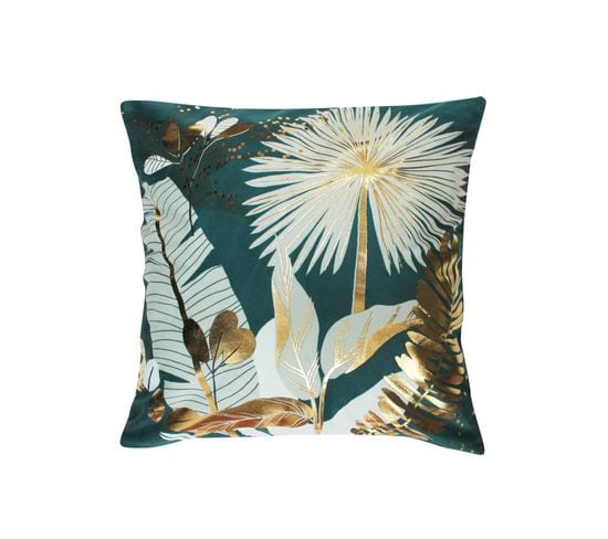 Housse De Coussin 40 X 40 Cm Feuilles De Prusseor Vert