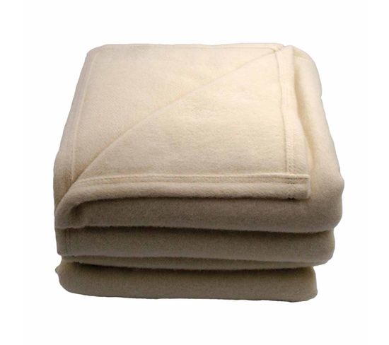 Couverture Courmayeur Blanchi 180 X 240 Cm Beige