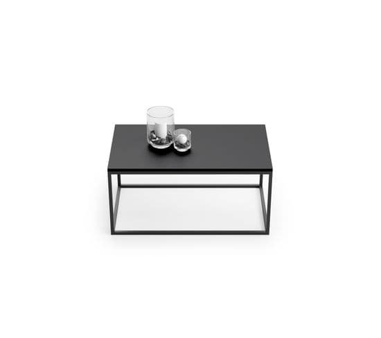 Table Basse Au Style Industriel Sona - Noir