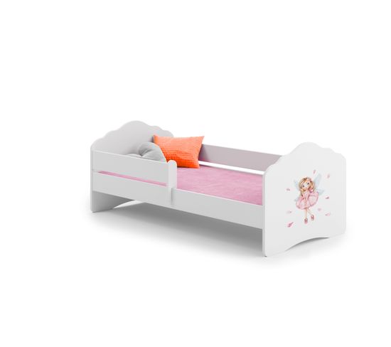 Lit Enfant Fiona - Fée Rose - 160 Cm X 80 Cm