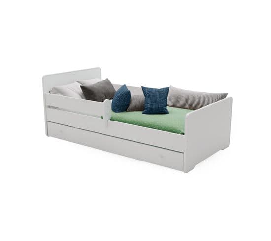 Lit Enfant Aksel Avec Tiroir - Sommier Et Inclus - 160 Cm X 80 Cm