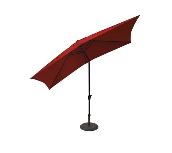 Parasol Centré Et Inclinable 2 X 3 M - 2 M - Rouge