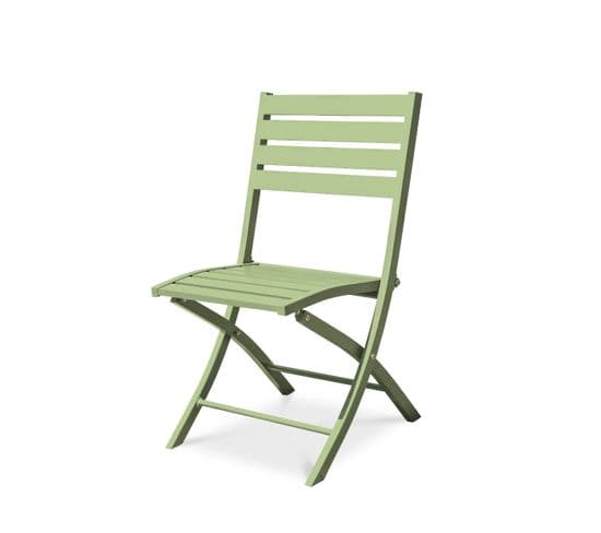 Chaise De Jardin Pliante En Aluminium Vert Lagune - Marius