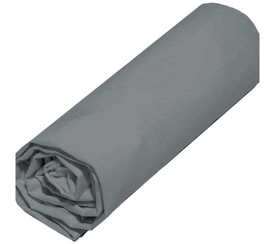 Drap Housse 90x190 +23 Cm Microfibre Anthracite