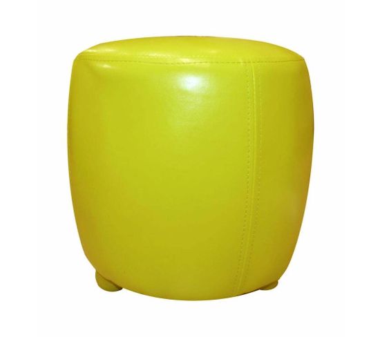 Pouf Tonneau Vert Mousse