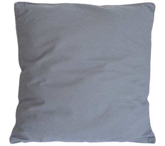 Coussin Carré Pour Dossier De Canapé 60 Cm Gris