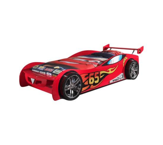 Lit Voiture Le Mans Rouge