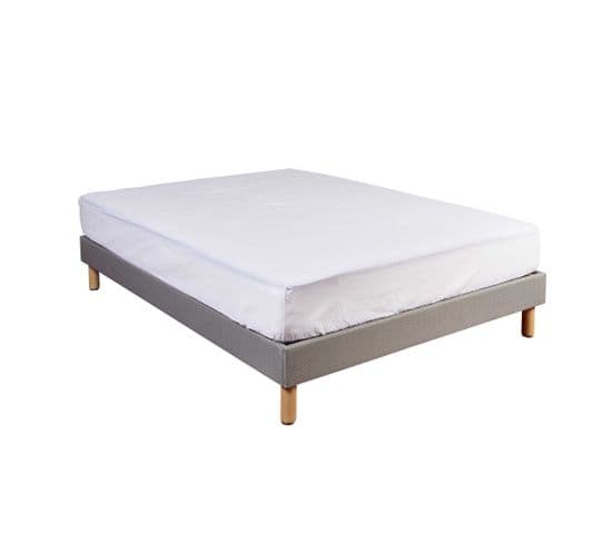 Drap Housse Coton Bonnet 27 Made In France Blanc 120x200