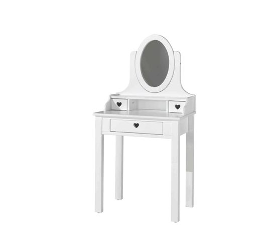 Coiffeuse Bois Blanc   Miroir