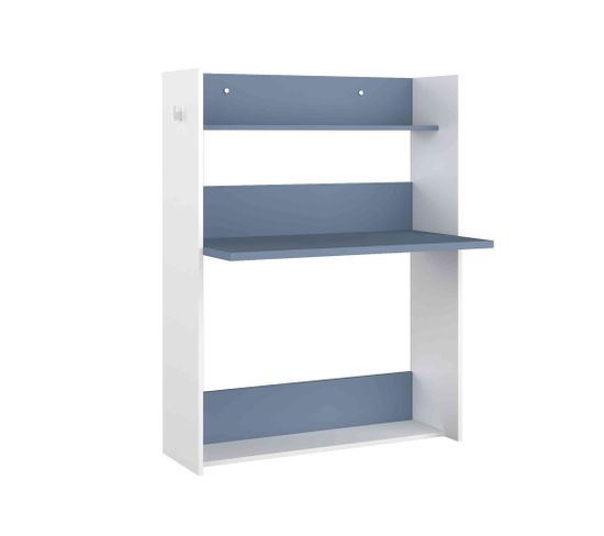 Bureau À Paroi Niches Bleu