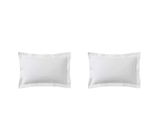 Taie D'oreiller Made In France (lot De 2) Blanc 50x70