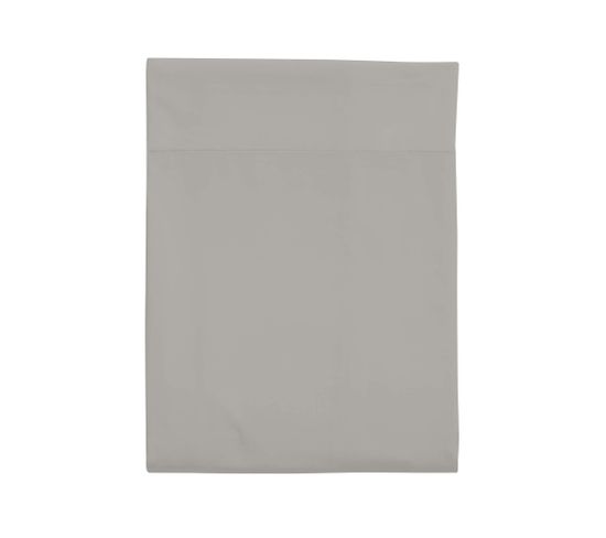 Drap Plat Coton Made In France Gris 270x310