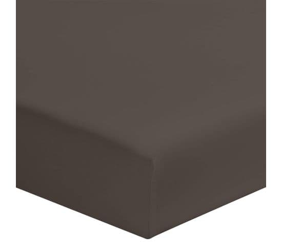 Drap Housse Coton Bonnet 30 Made In France Anthracite 80x190