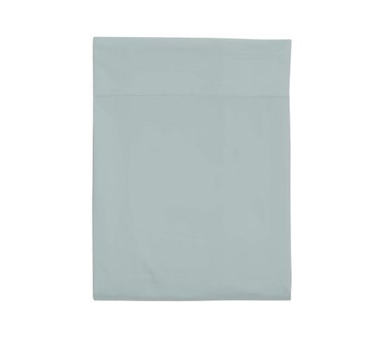 Drap Plat Percale Made In France Bleu 180x290