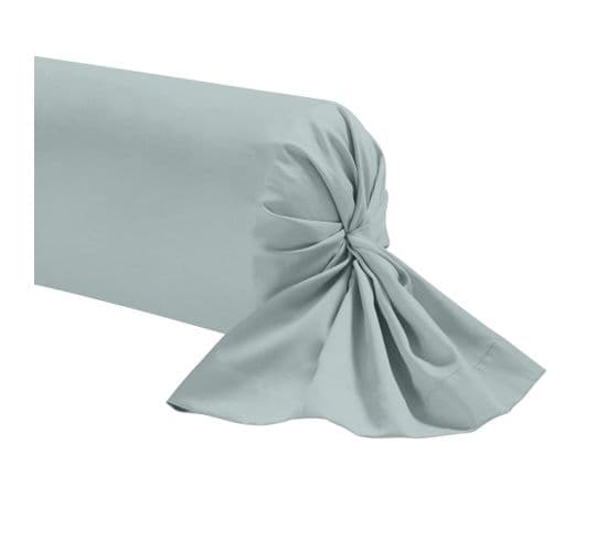 Taie De Traversin Percale Made In France Bleu 140 Cm (traversin)