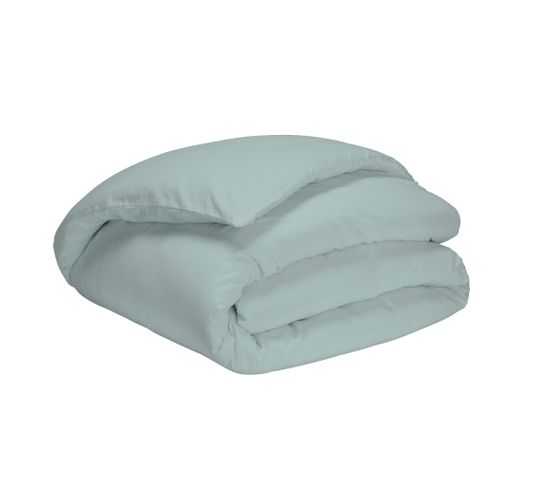 Housse De Couette Percale Made In France Bleu 140x200